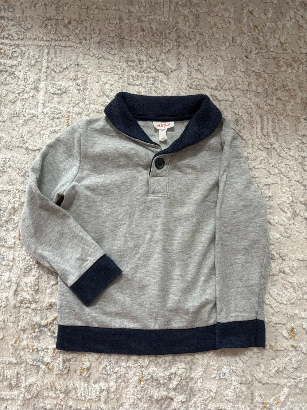 Cat & Jack Gray Pullover and Old Navy Blue skinny pants